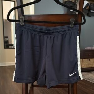 Nike Dark Blue Sports Shorts with White Trim
